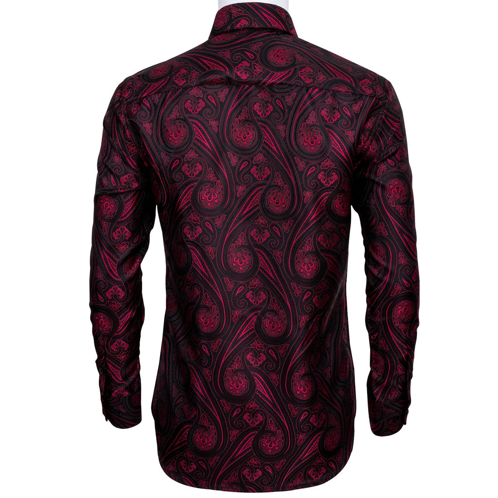 GentCrest Black Paisley Shirt - Image 2