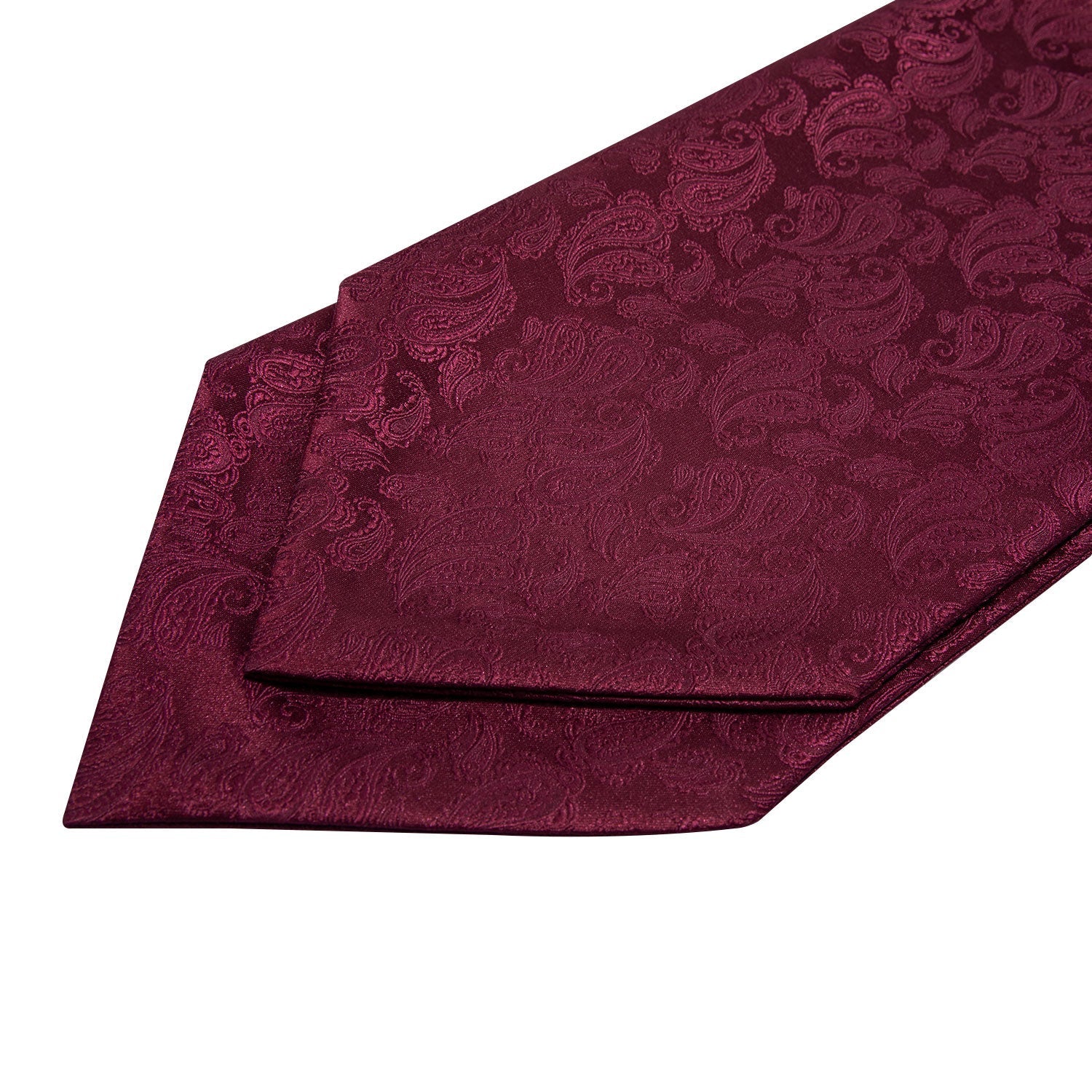 Red Paisley 3-Piece Ascot Set - GentCrest - View 6