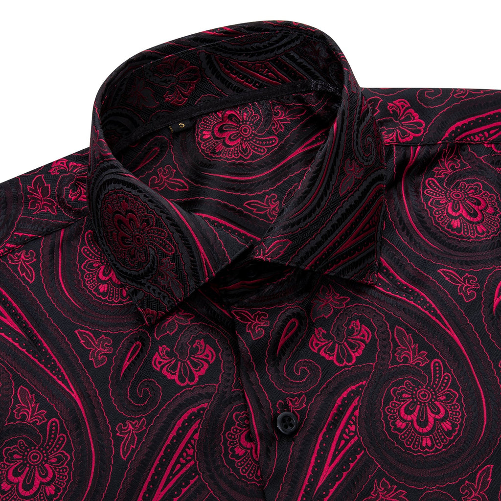 GentCrest Black Paisley Shirt - Image 5