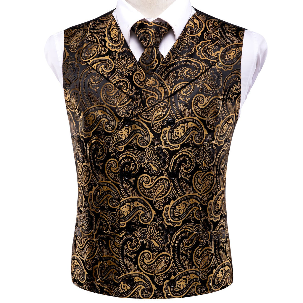 GentCrest Black Paisley Vest Set - Image 3