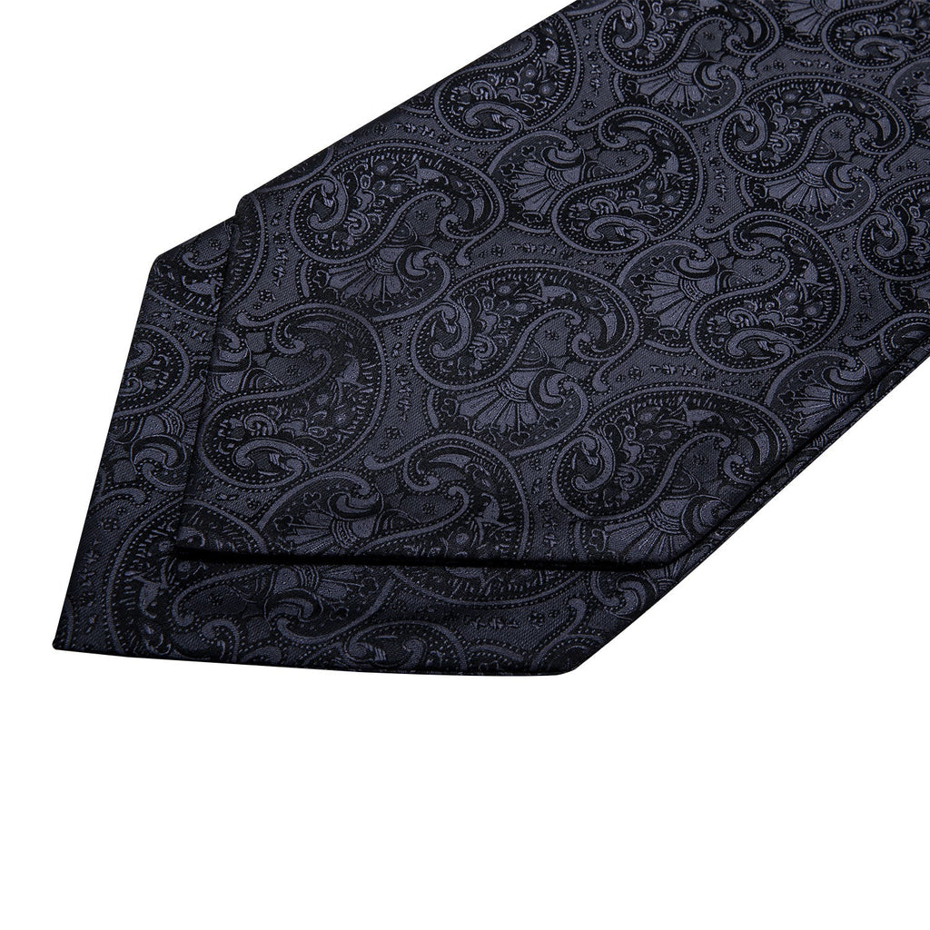 GentCrest Black Paisley Ascot - Image 4