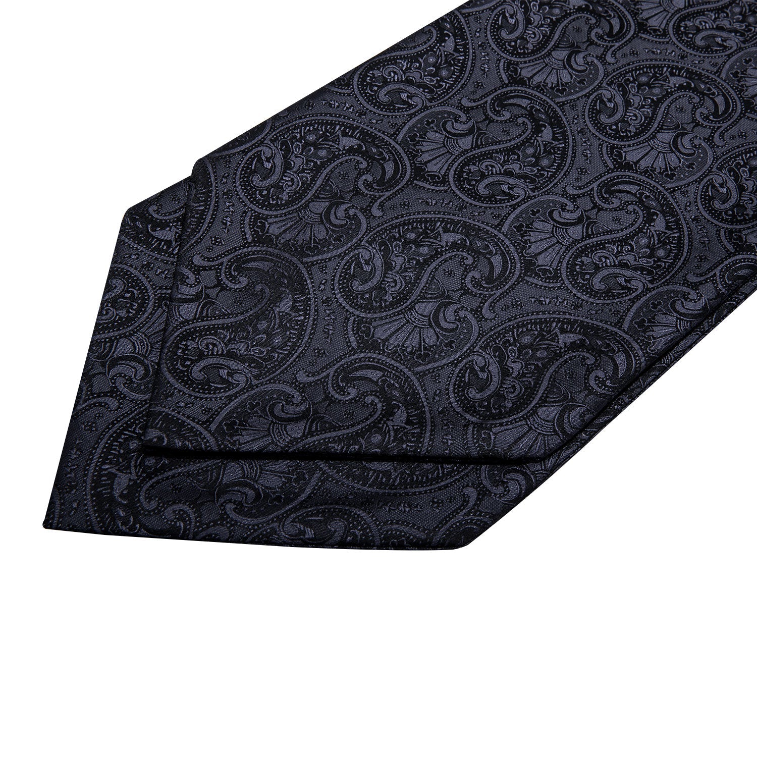 GentCrest Black Paisley Ascot - Image 4