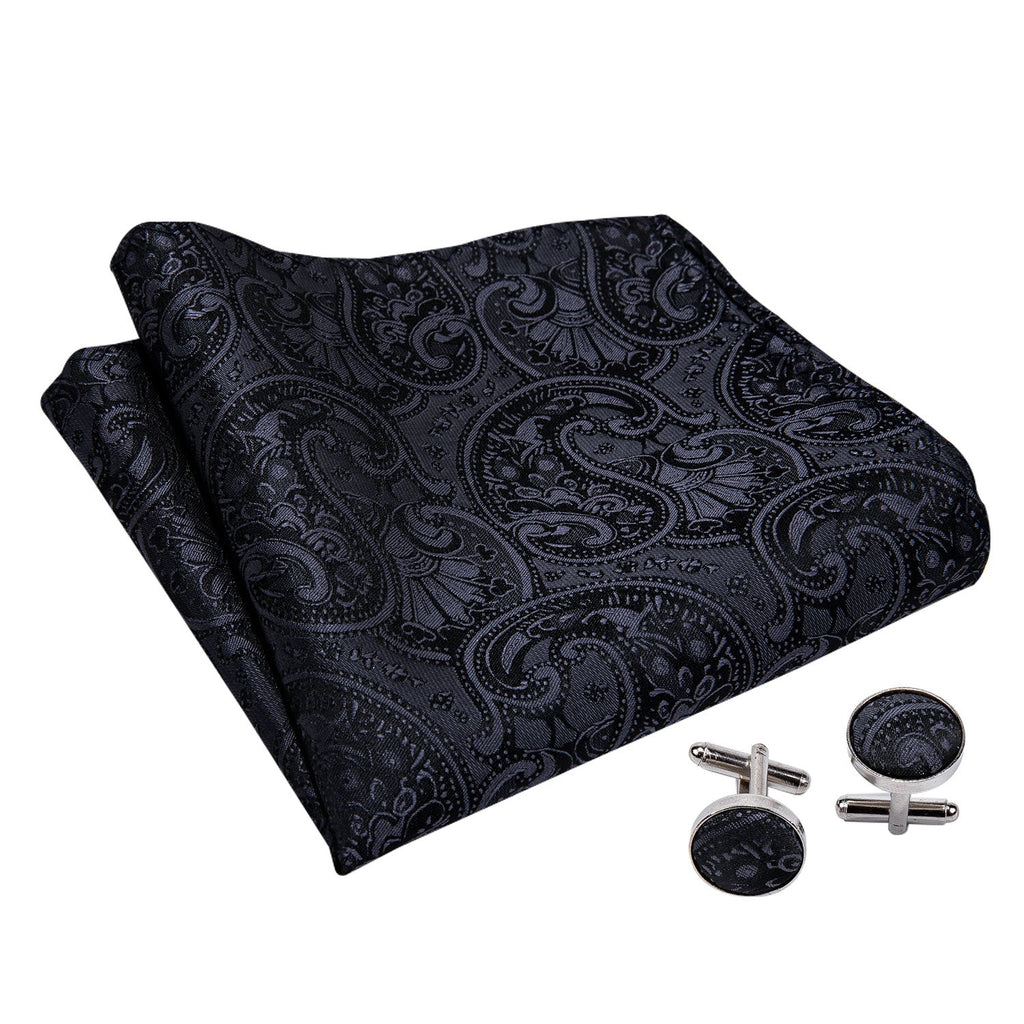 GentCrest Black Paisley Ascot - Image 7