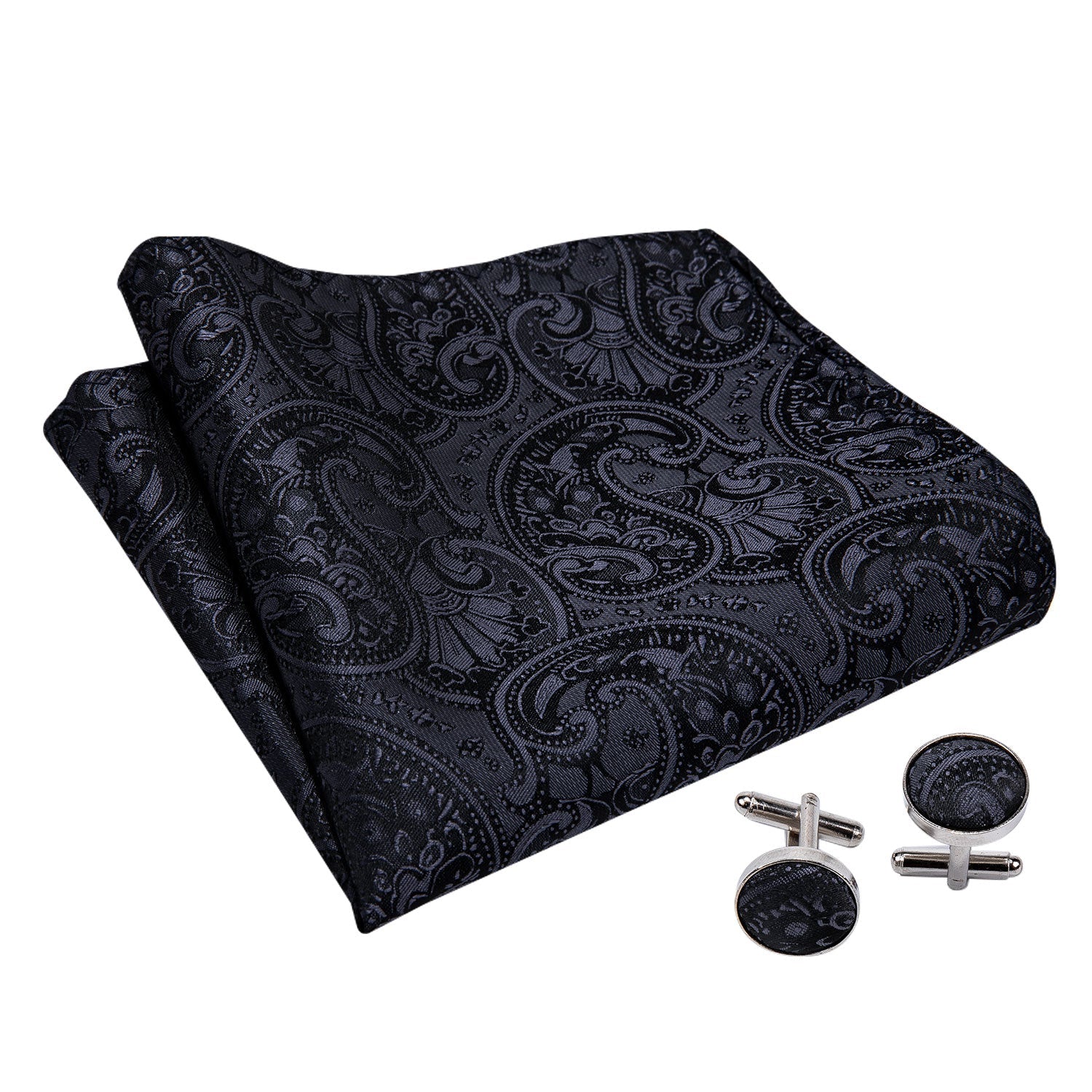 GentCrest Black Paisley Ascot - Image 7