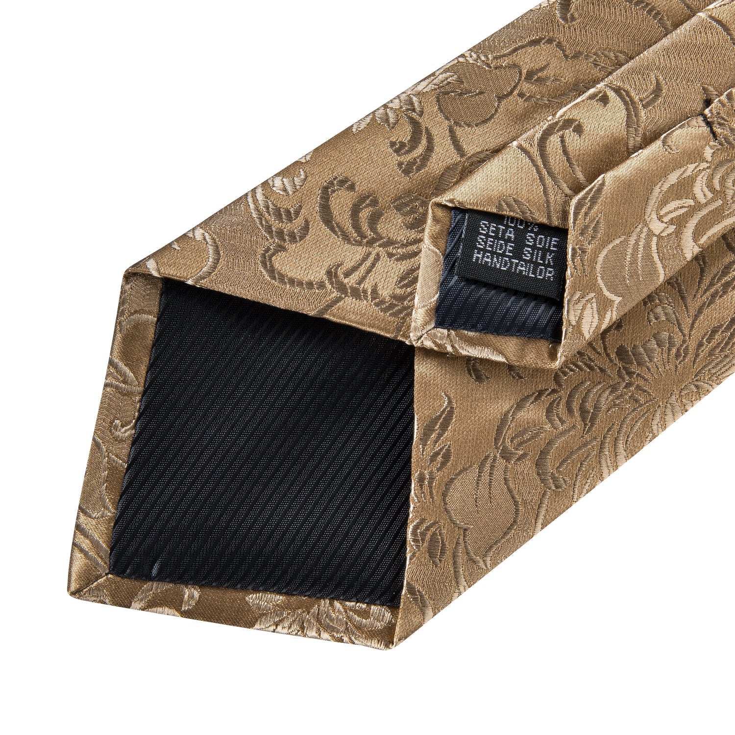 GentCrest Gold Floral Tie Hanky Cufflinks Set - Image 4