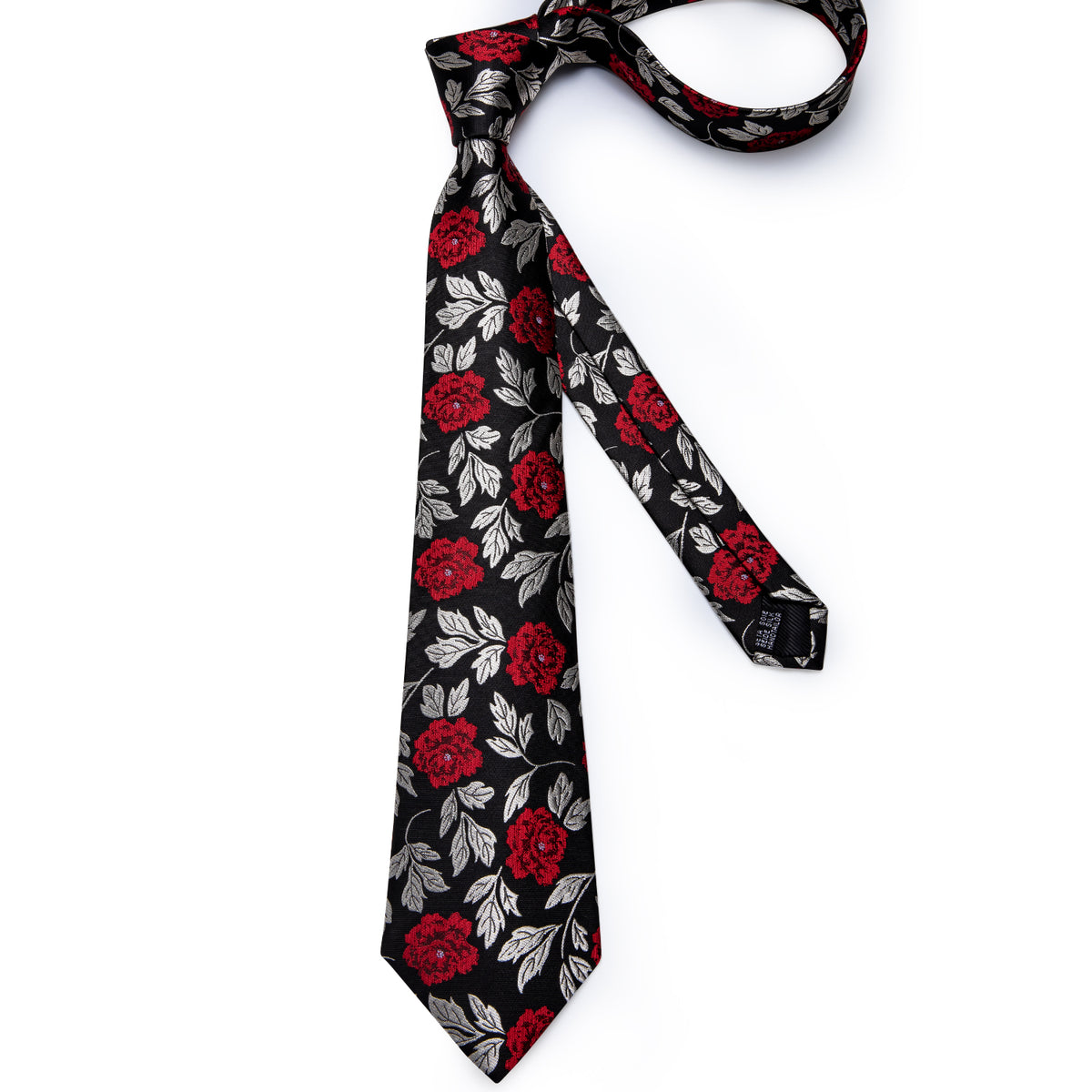 GentCrest Black Floral Tie Sets - Image 4