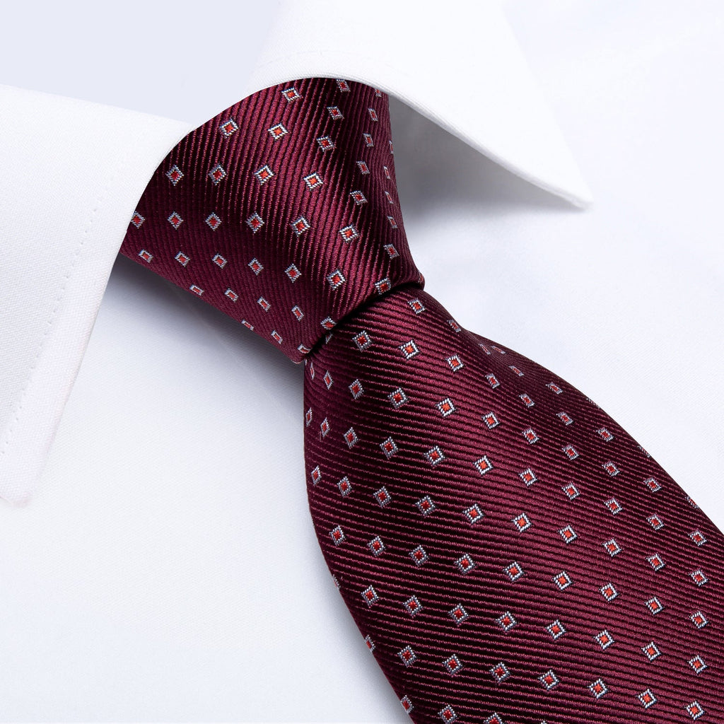 GentCrest Red Polka Dot Tie Hanky Cufflinks Set - Image 3