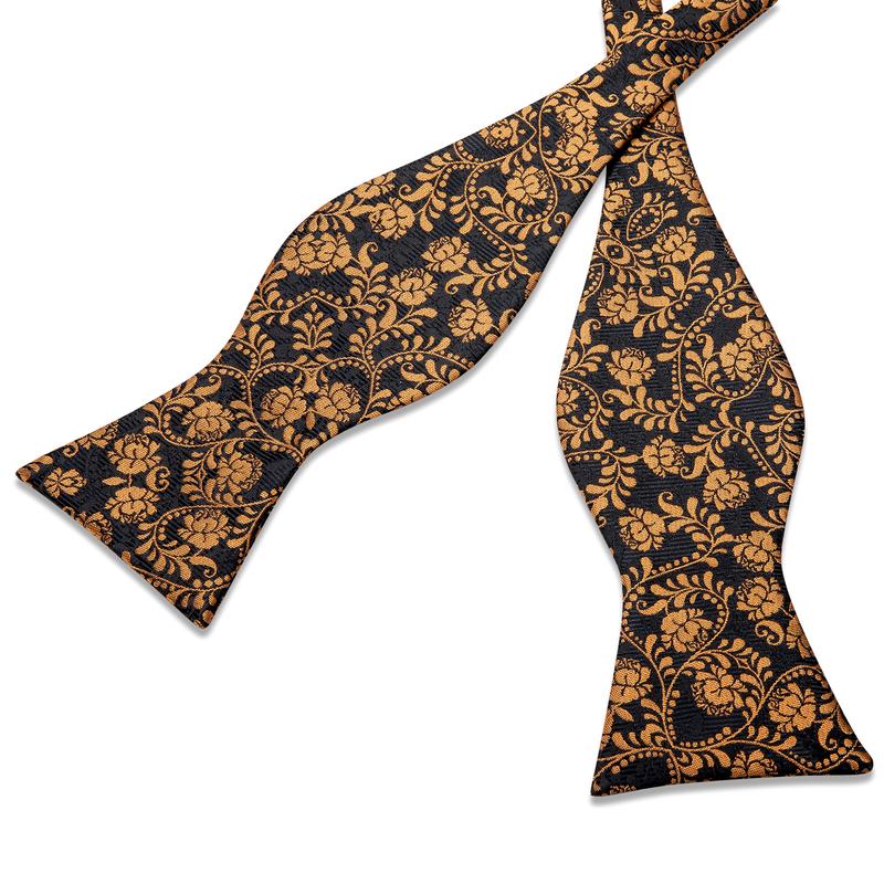 GentCrest Black Floral Bowtie Set - Image 3