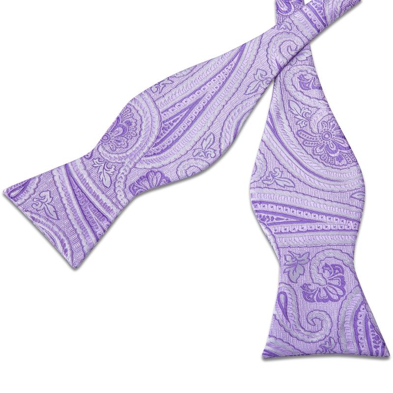 GentCrest Purple Paisley Bowtie Set - Image 3