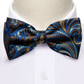 GentCrest Blue Paisley Bowtie Set - Image 1