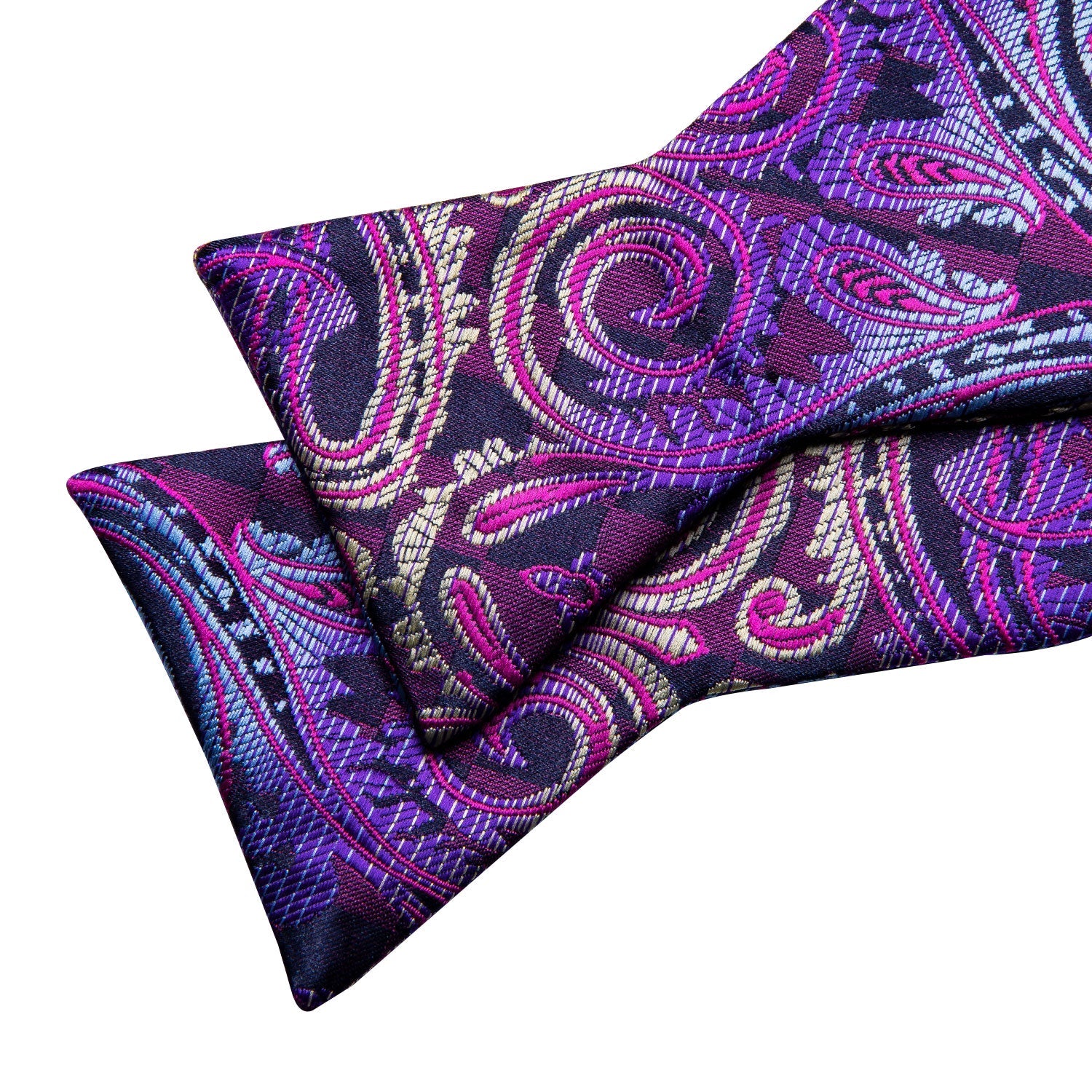 GentCrest Purple Paisley Bowtie Set - Image 3