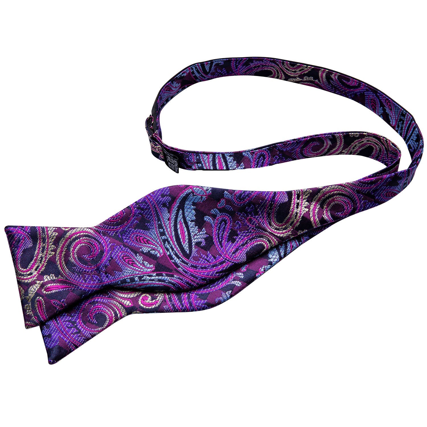 GentCrest Purple Paisley Bowtie Set - Image 4