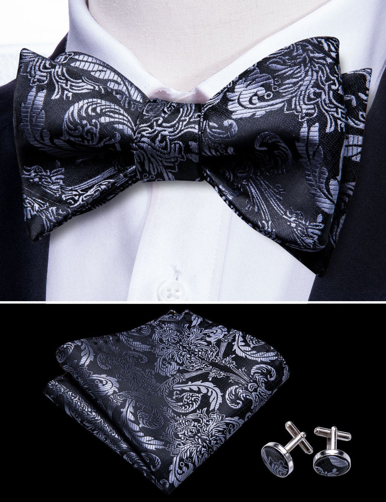 Ortega Bow Tie Set - GentCrest - View 3