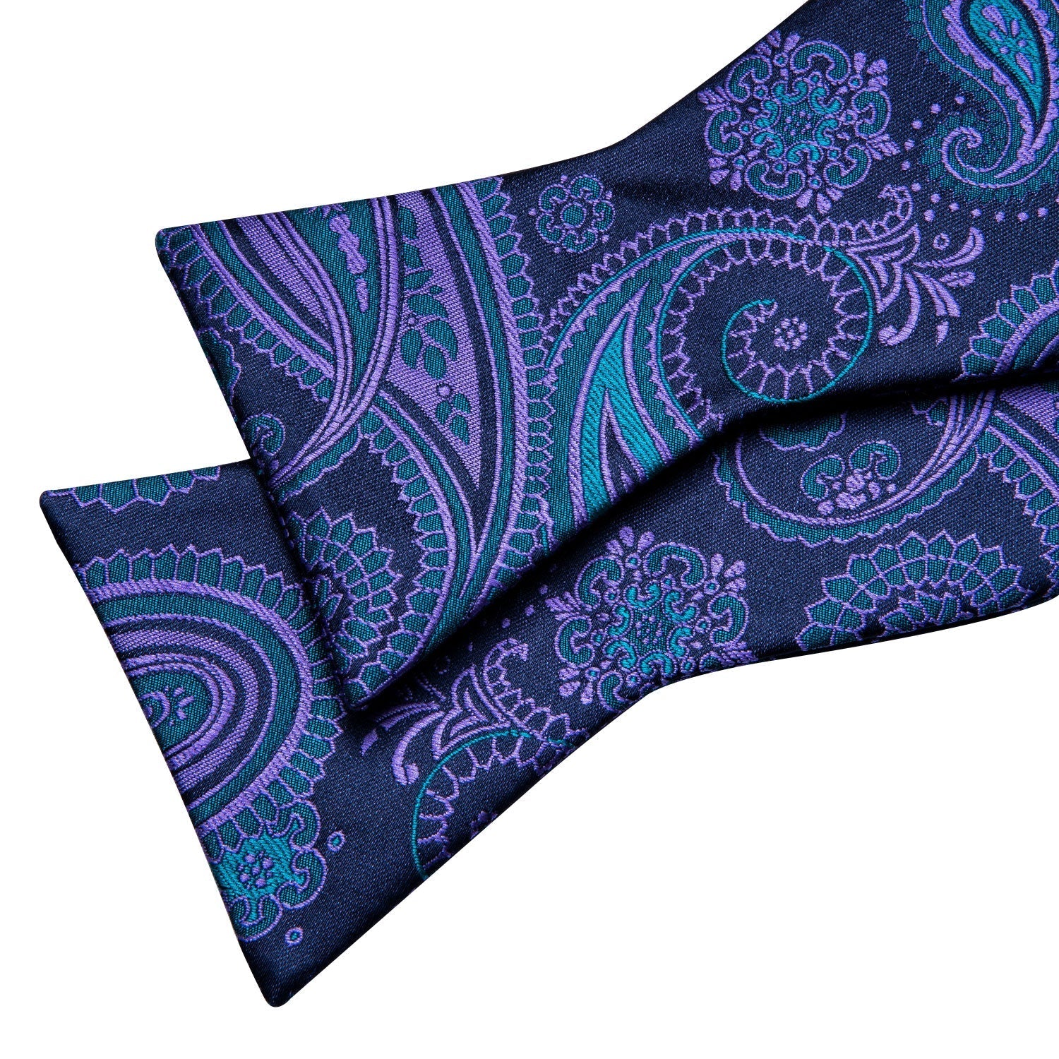 GentCrest Blue Paisley Bowtie Set - Image 4