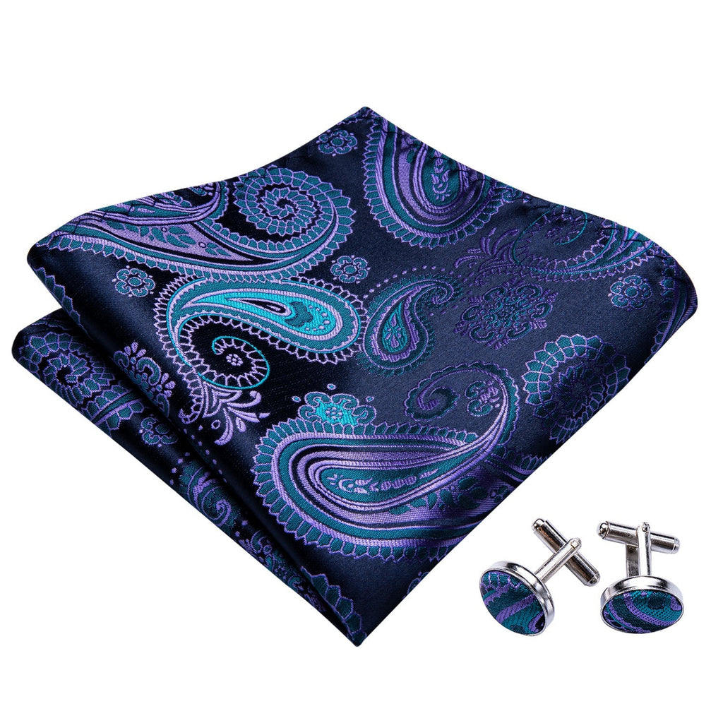 GentCrest Blue Paisley Bowtie Set - Image 3