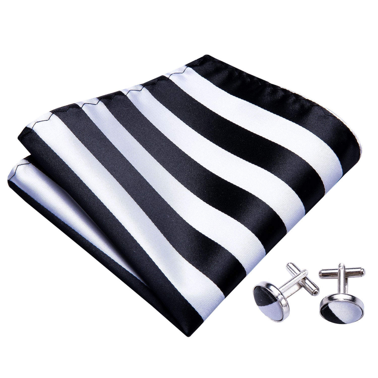 GentCrest Black Striped Bowtie Set - Image 4
