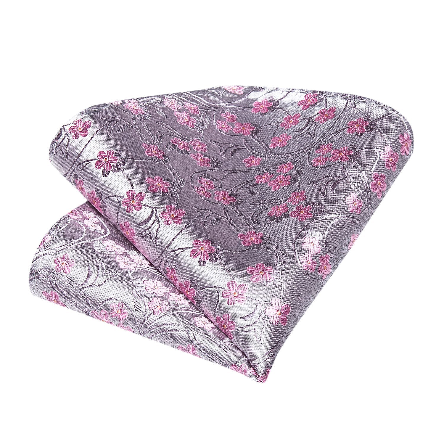 GentCrest Pink Floral Tie Hanky Cufflinks Set - Image 5