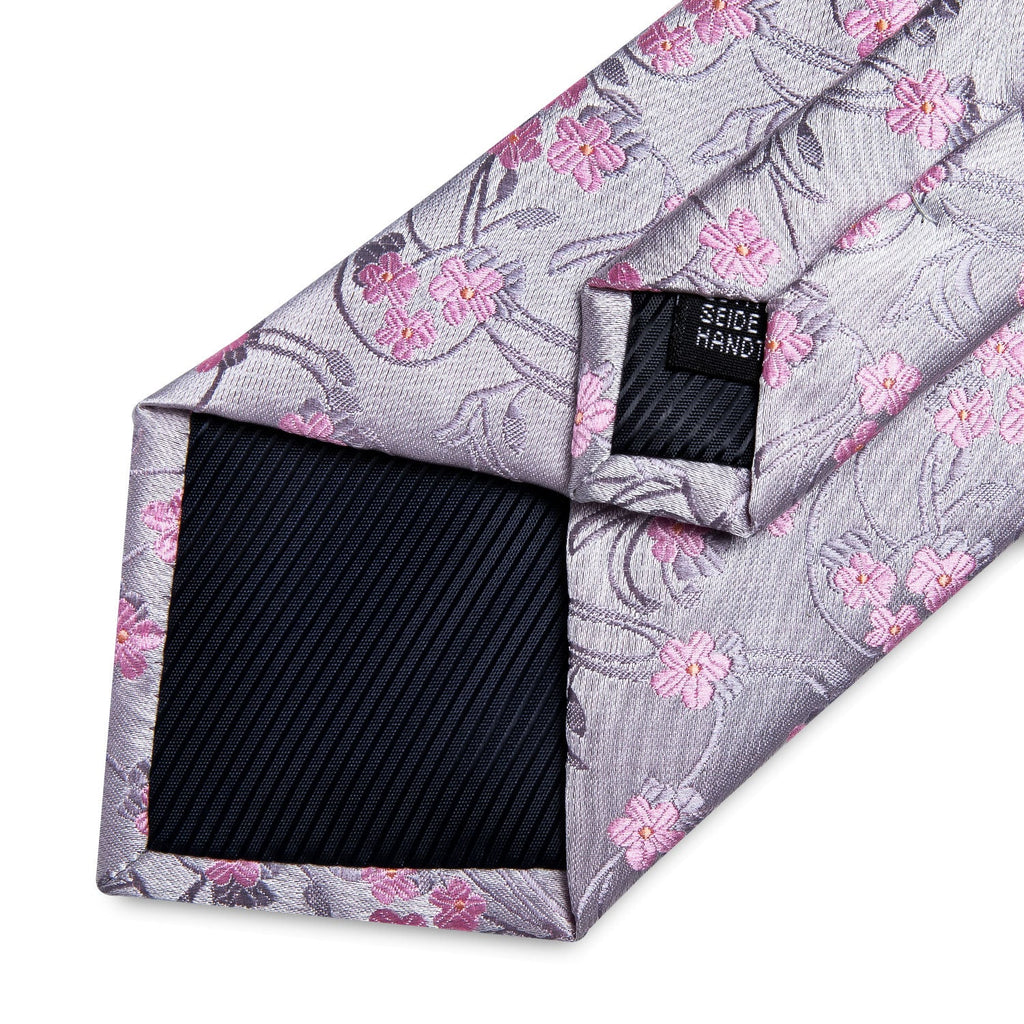 GentCrest Pink Floral Tie Hanky Cufflinks Set - Image 6