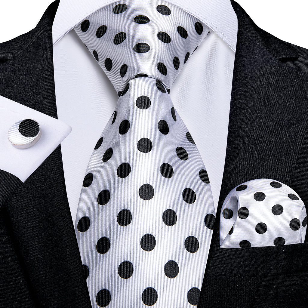 GentCrest Black Polka Dot Tie Sets - Image 1