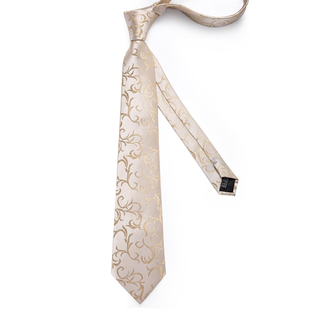 GentCrest Silver Floral Tie Hanky Cufflinks Set - Image 4