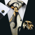 GentCrest Black Novelty Tie Hanky Cufflinks Set - Image 1