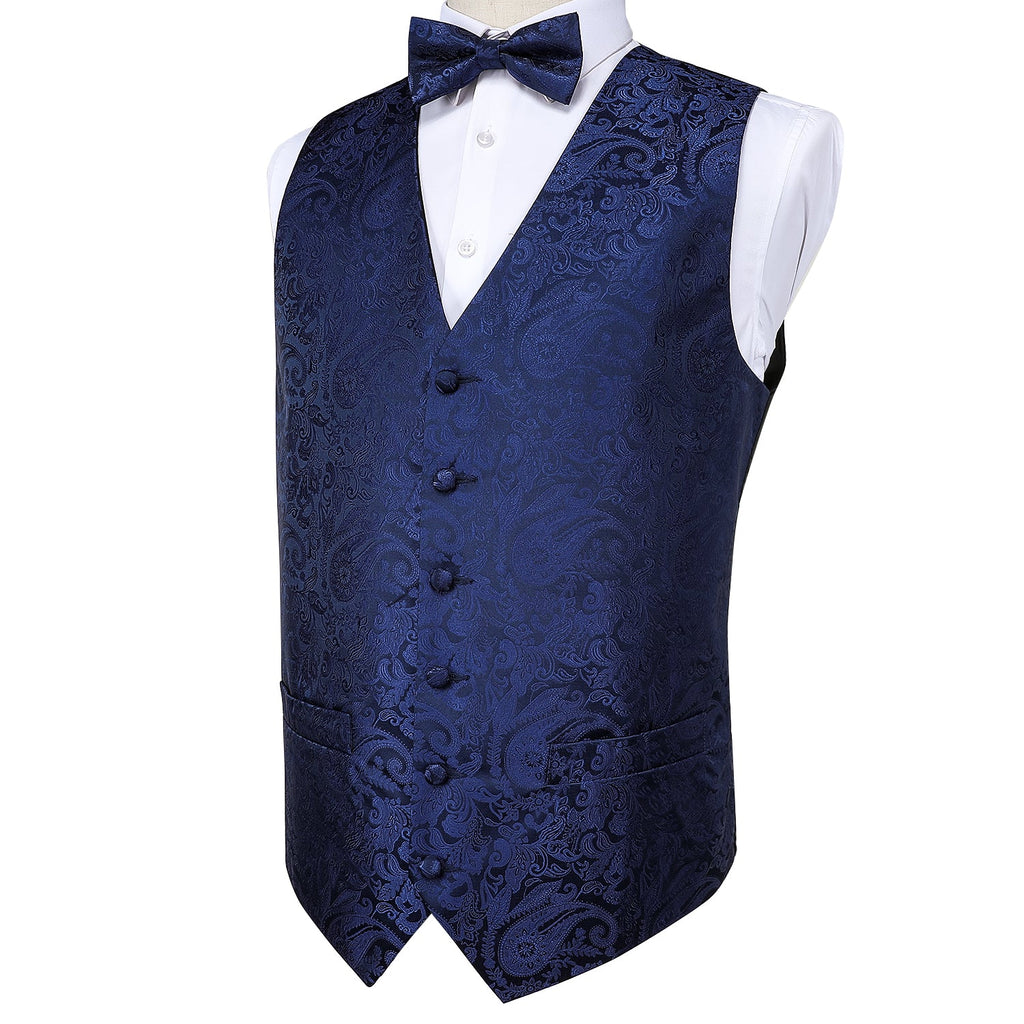 GentCrest Blue Paisley Vest Set - Image 4