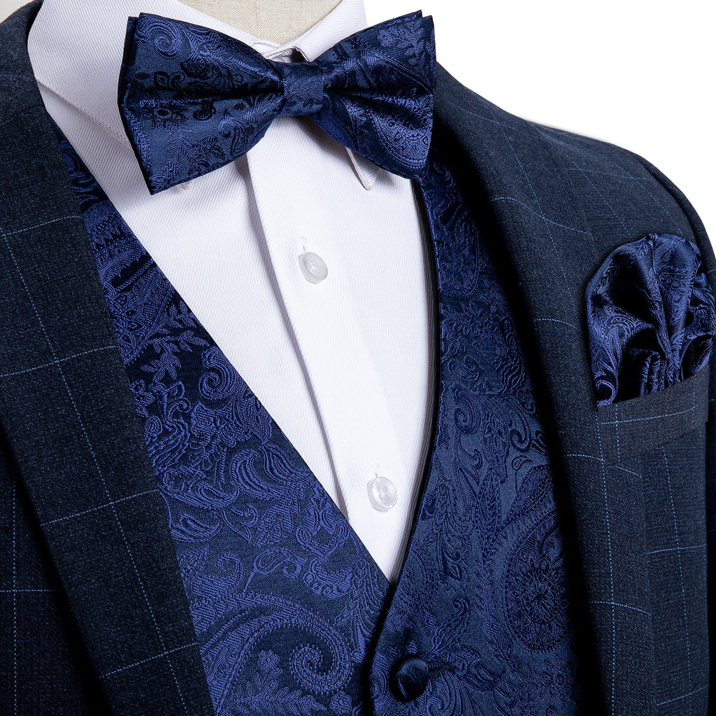 GentCrest Blue Paisley Vest Set - Image 5