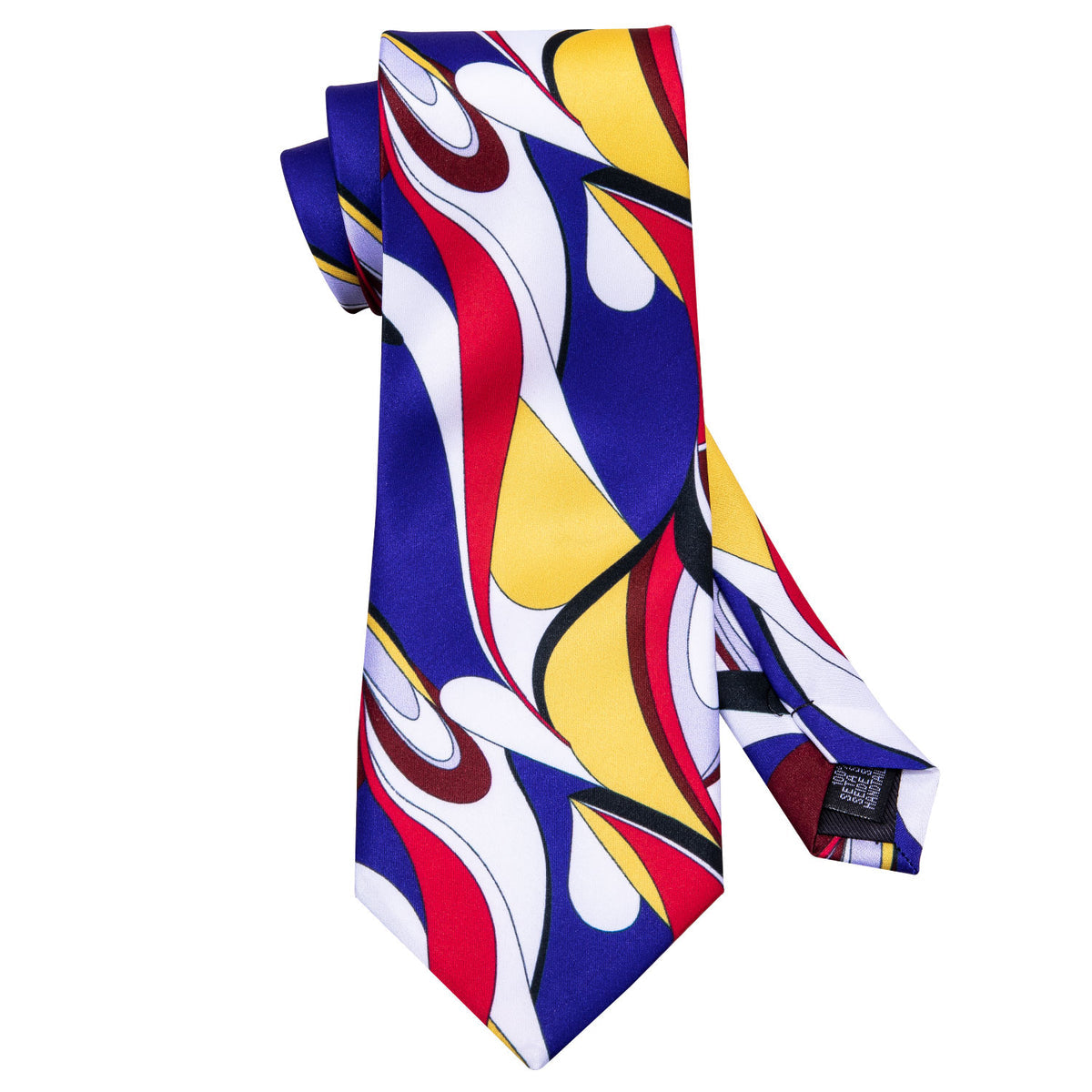 Red, Yellow and Blue Novelty Silk Tie Set - GentCrest - View 5