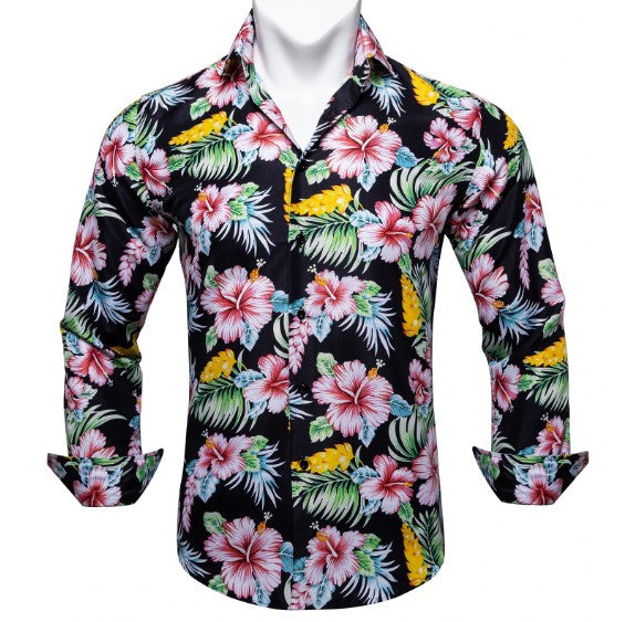 Black Elegant Dress Shirt - GentCrest