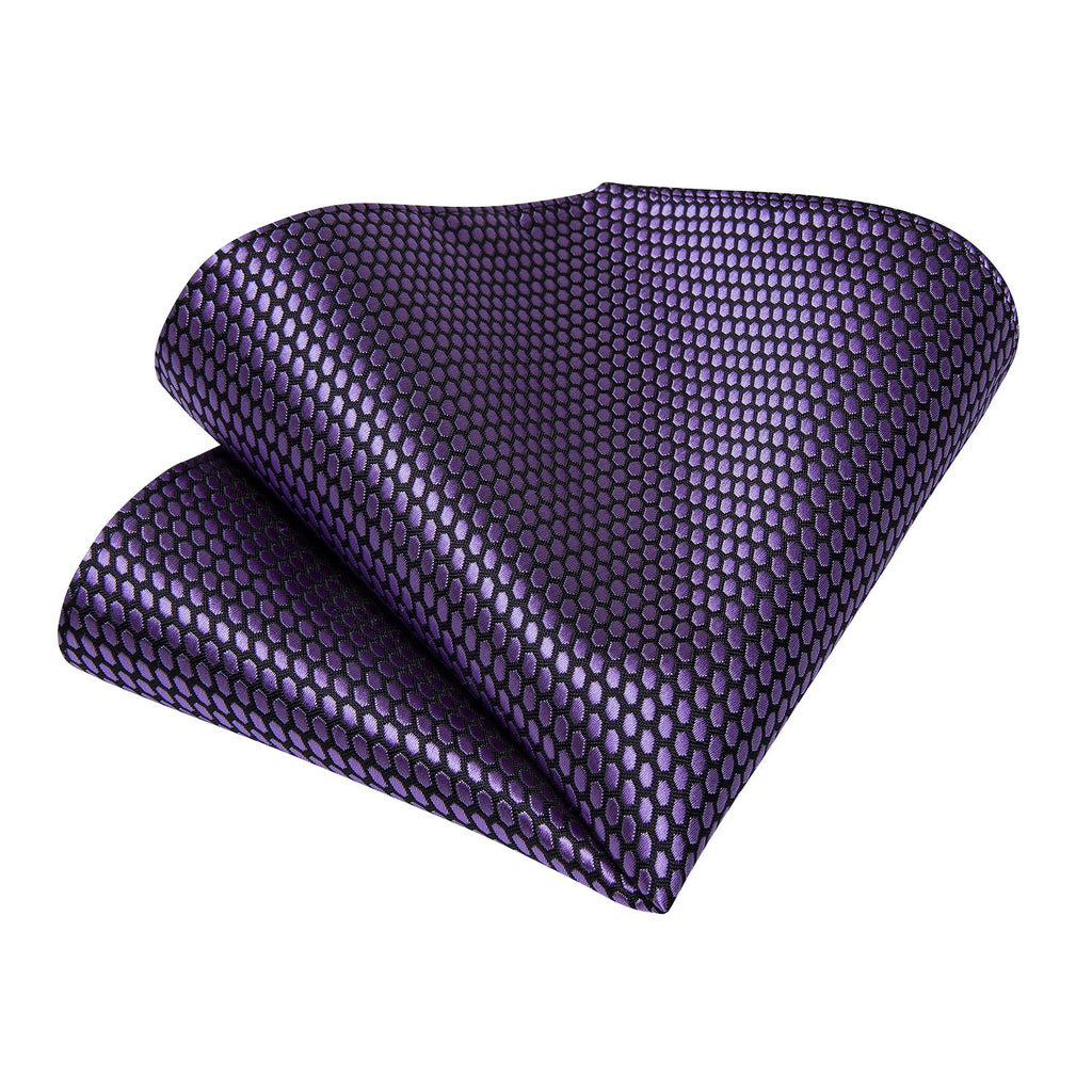 GentCrest Purple Polka Dot Tie Hanky Cufflinks Set - Image 4