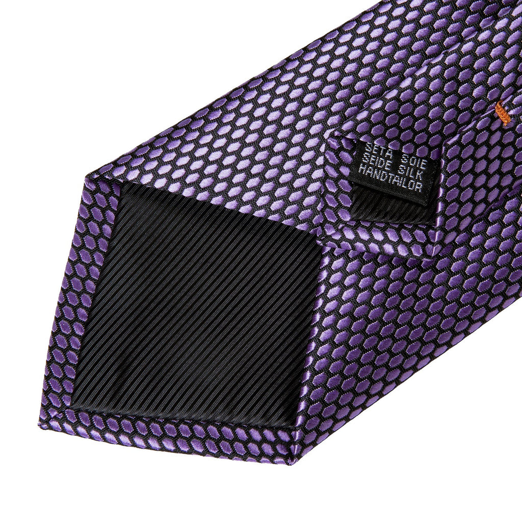 GentCrest Purple Polka Dot Tie Hanky Cufflinks Set - Image 6