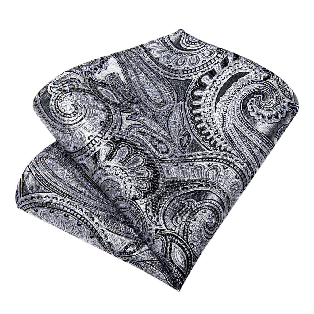 GentCrest White Paisley Tie Hanky Cufflinks Set - Image 5