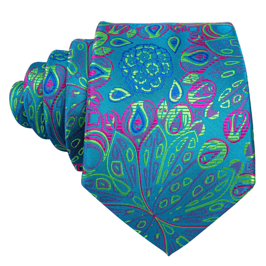 Black Solid Silk Tie Set - GentCrest