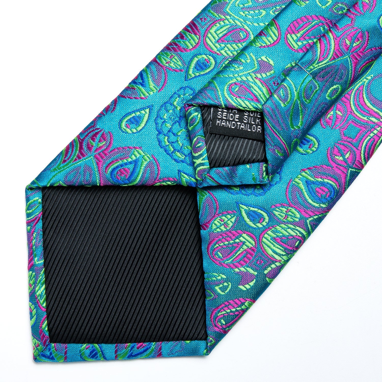 GentCrest Blue Paisley Tie Hanky Cufflinks Set - Image 6