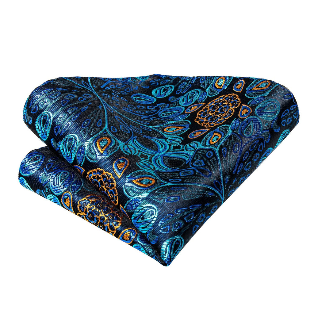 Peacock Eyes Silk Tie Set - GentCrest - View 5