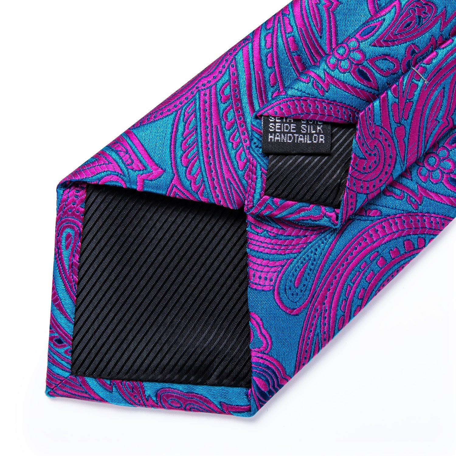 GentCrest Blue Paisley Tie Hanky Cufflinks Set - Image 6