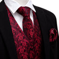 GentCrest Black Paisley Vest Set - Image 1