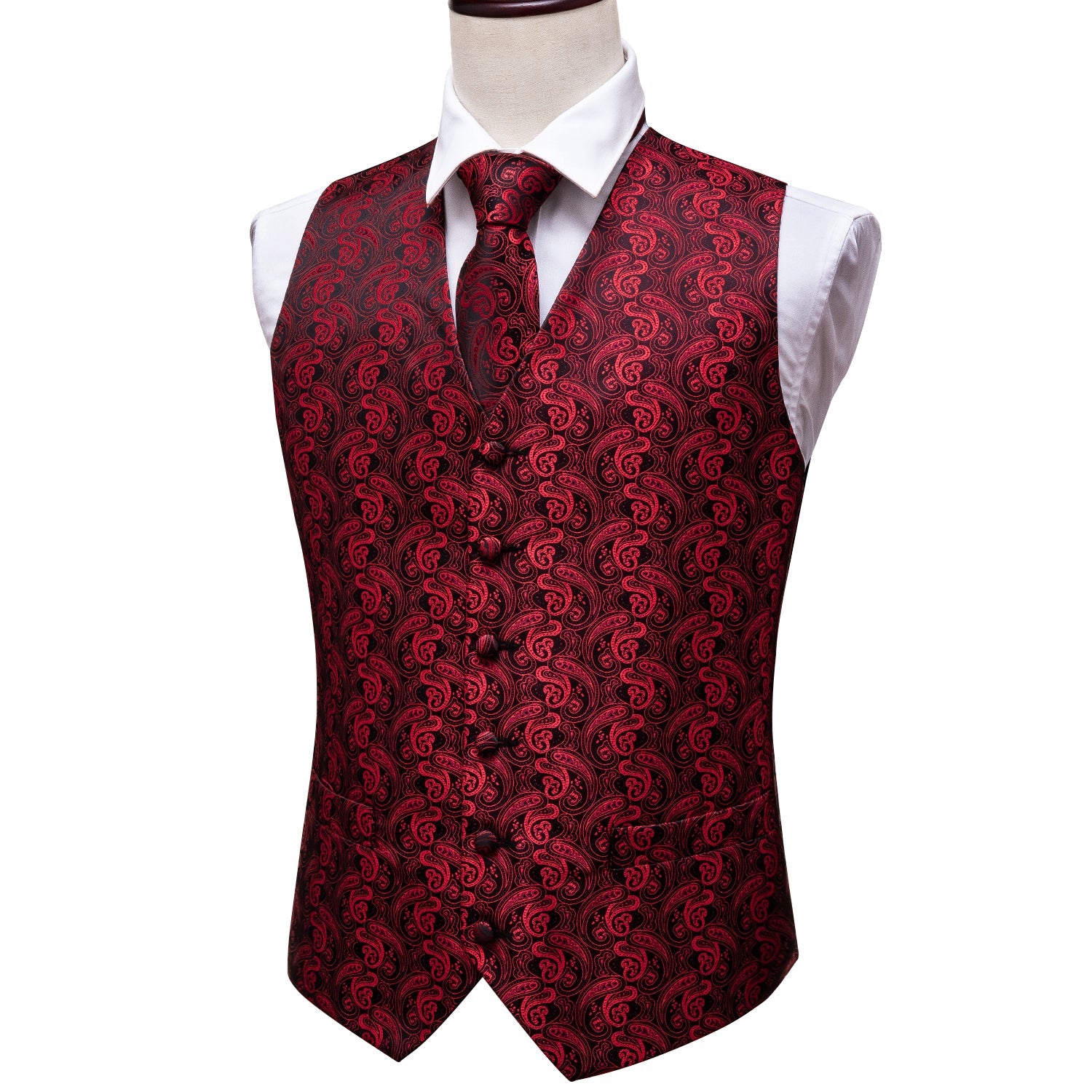 GentCrest Black Paisley Vest Set - Image 3