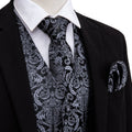GentCrest Black Paisley Vest Set - Image 1