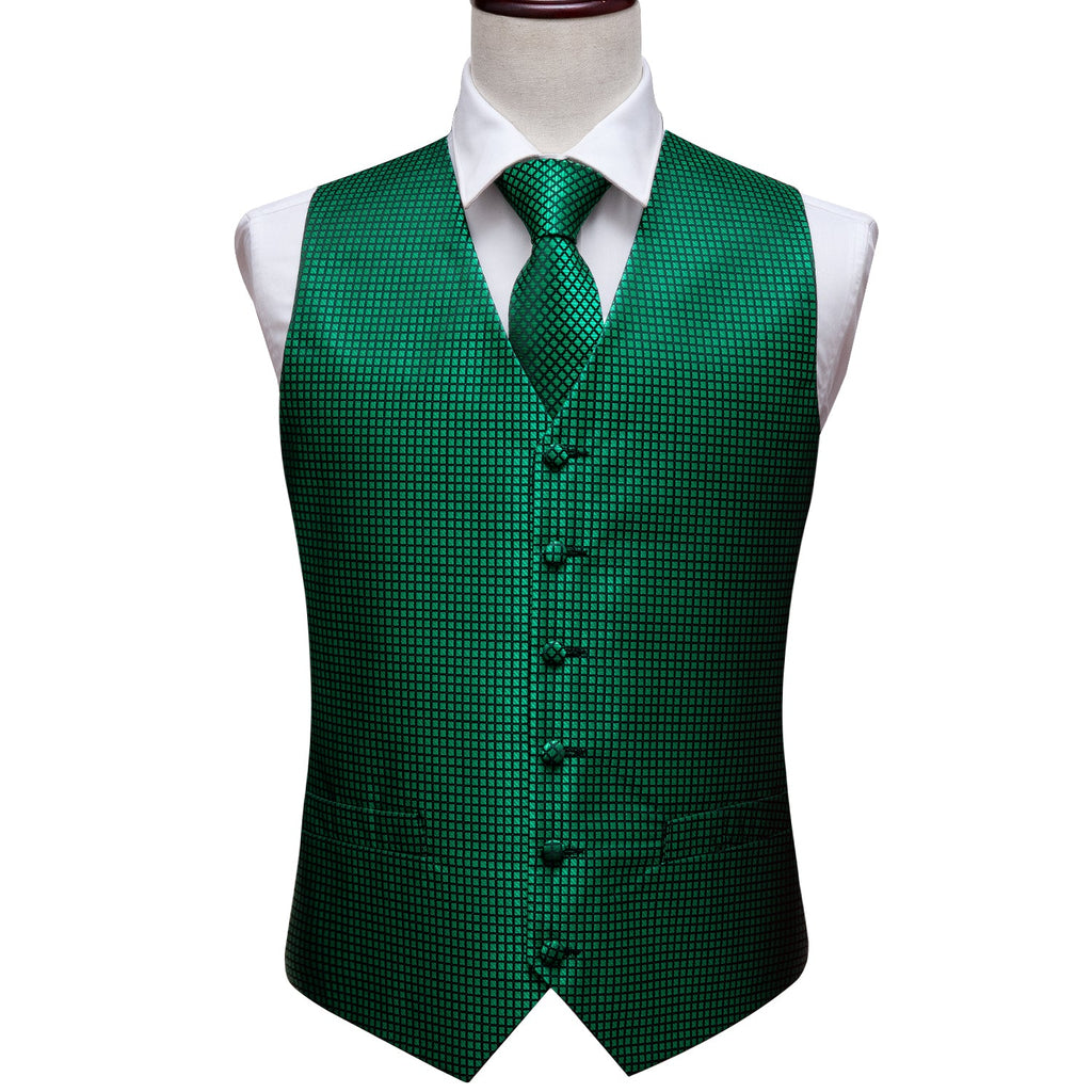 GentCrest Black Plaid Vest Set - Image 3
