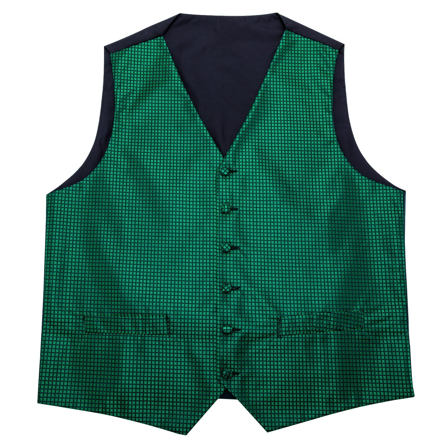 GentCrest Black Plaid Vest Set - Image 6
