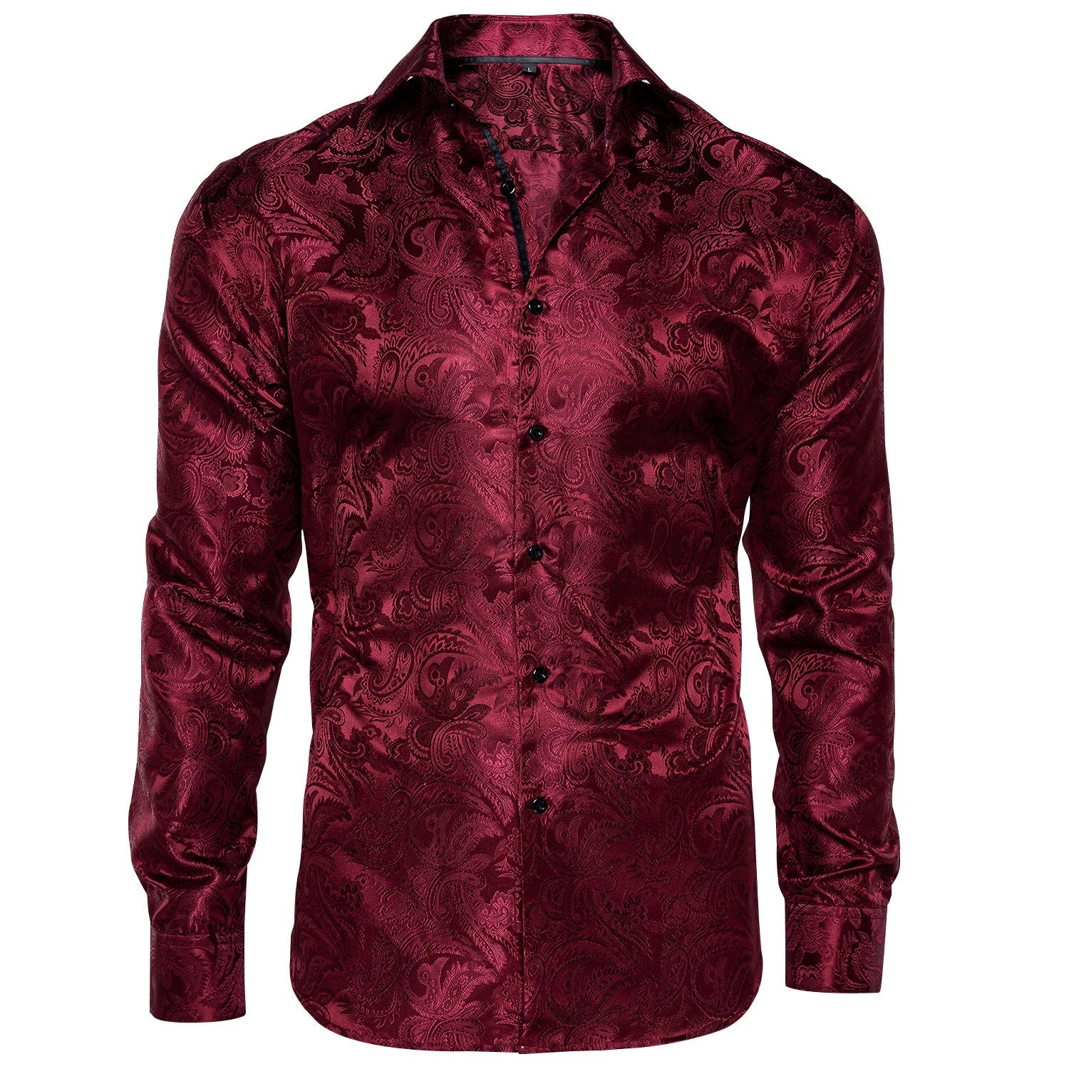 Red Paisley Dress Shirt - GentCrest - View 3