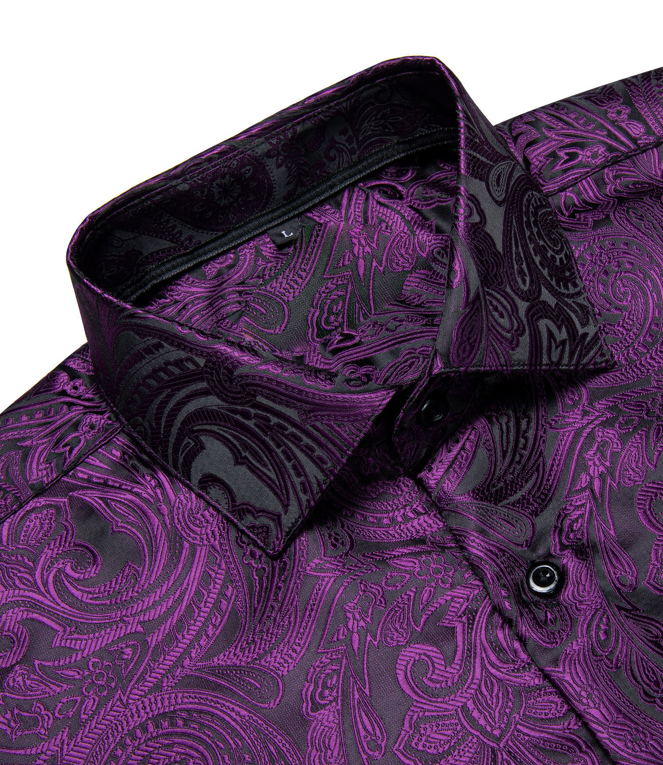 GentCrest Black Paisley Shirt - Image 4