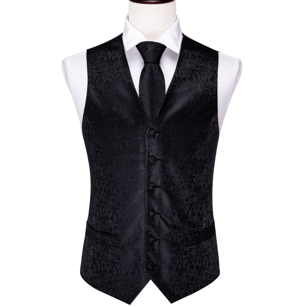 GentCrest Black Paisley Vest Set - Image 4