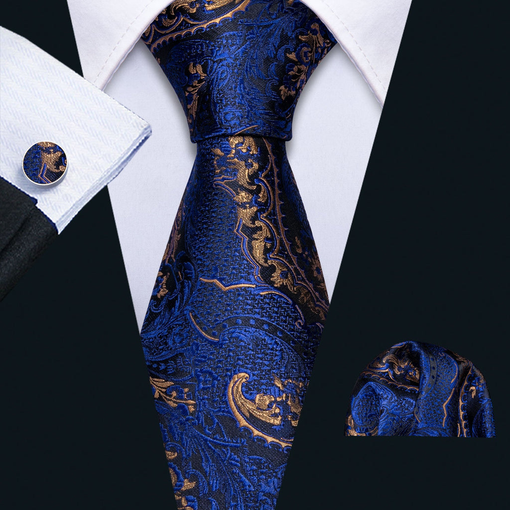 Deep Ocean Silk Tie Set - GentCrest