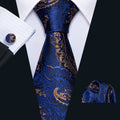 Deep Ocean Silk Tie Set - GentCrest