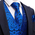 GentCrest Blue Paisley Vest Set - Image 1