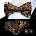 GentCrest Black Floral Bowtie Set - Image 1