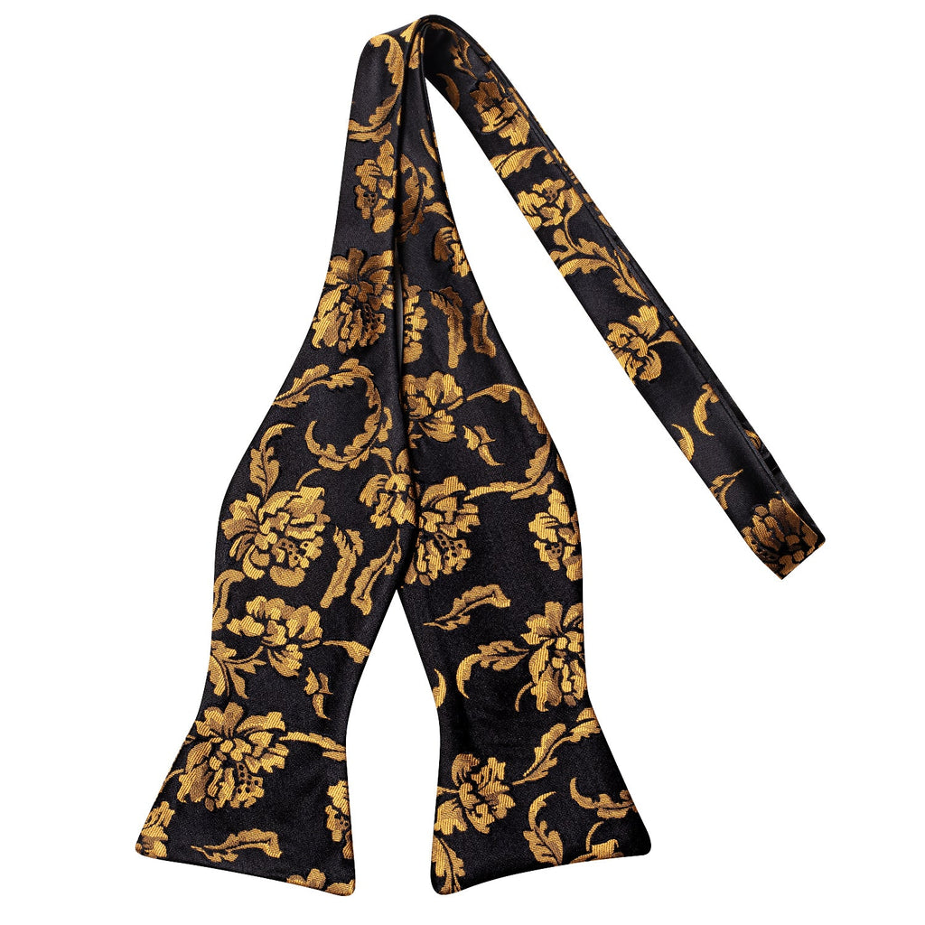 GentCrest Black Floral Bowtie Set - Image 4