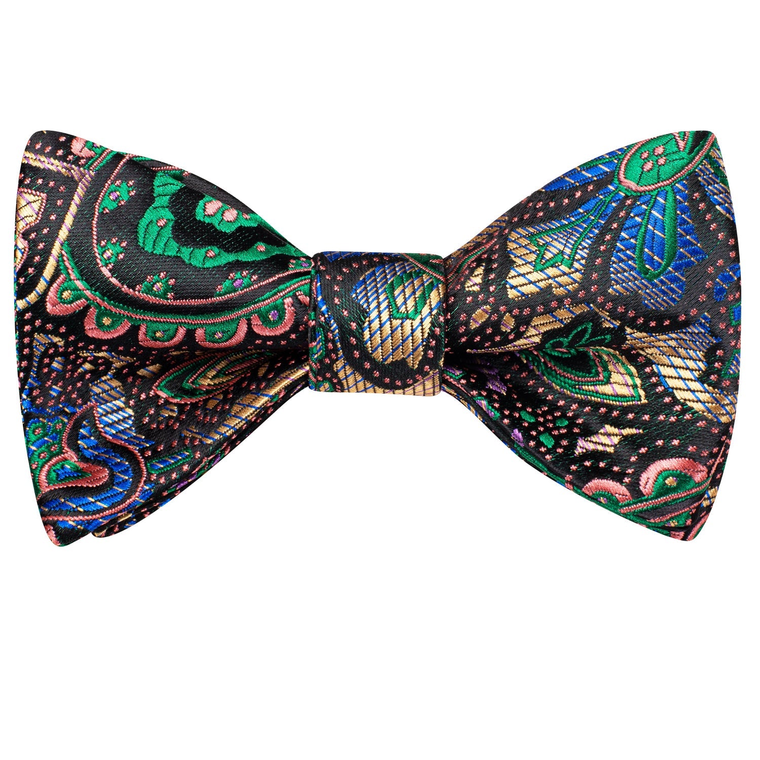 GentCrest Blue Paisley Bowtie Set - Image 4